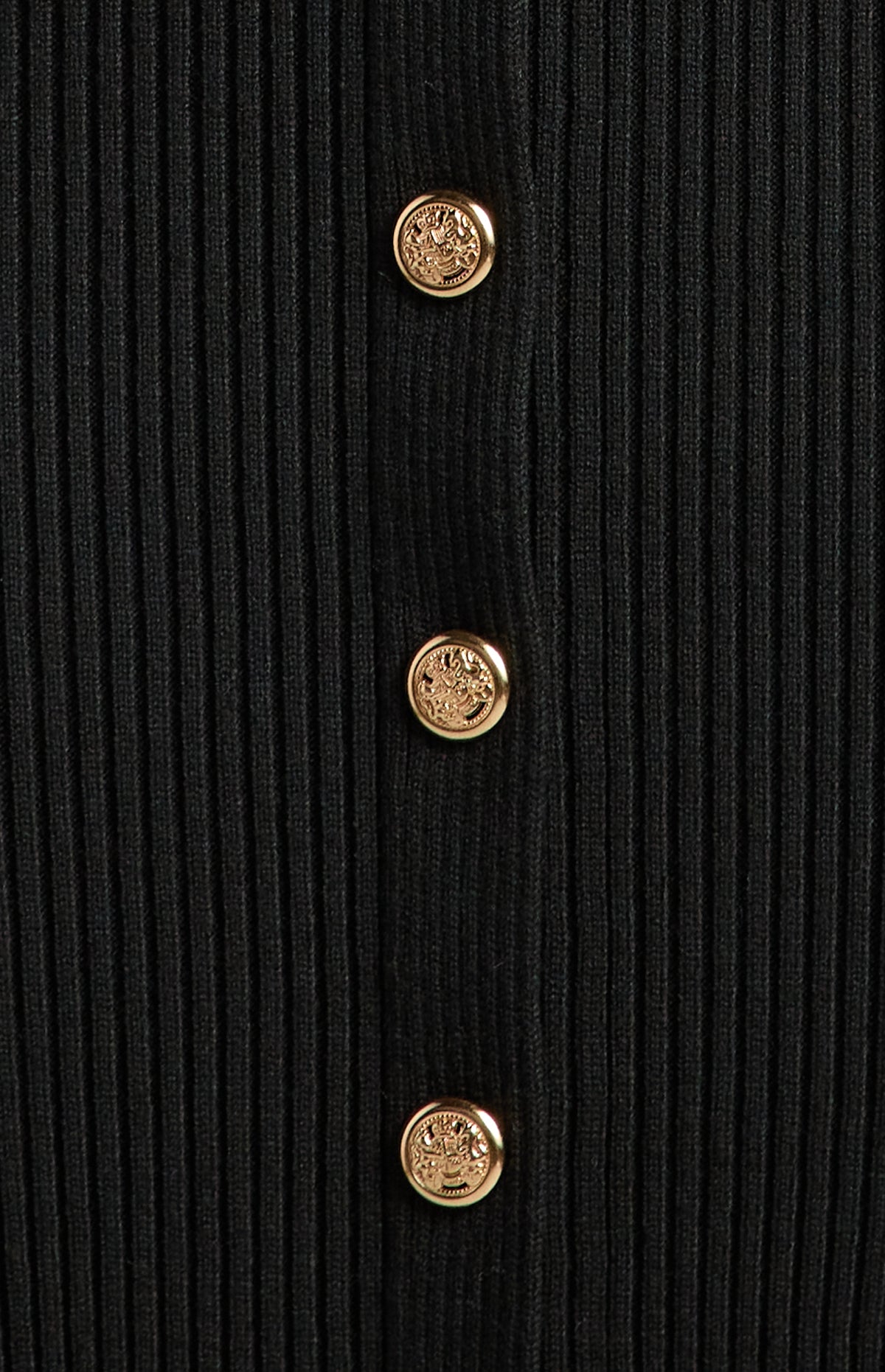 Carson Knit Midi Dress - Black