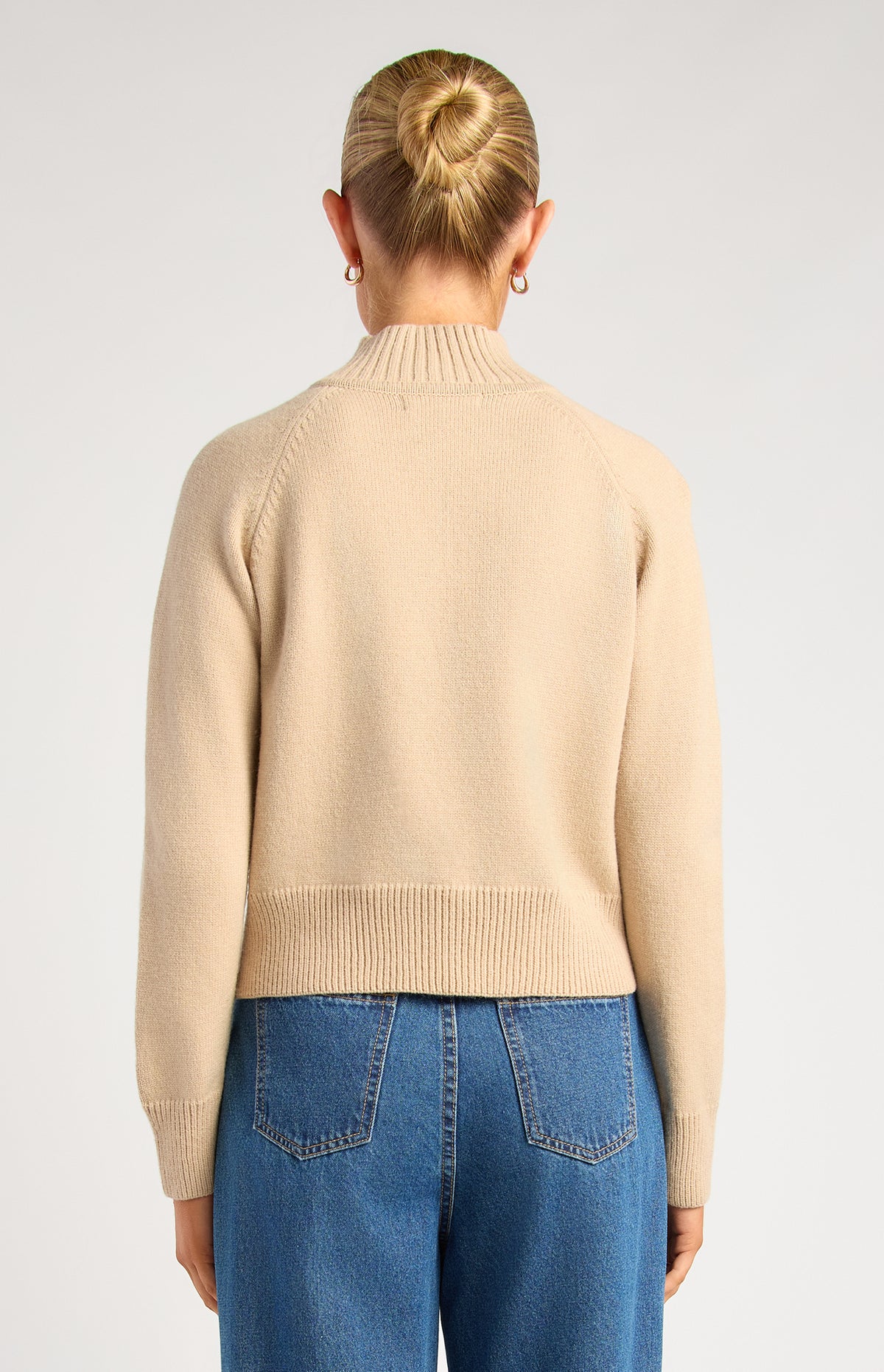 Maxwell Knit Jumper - Almond