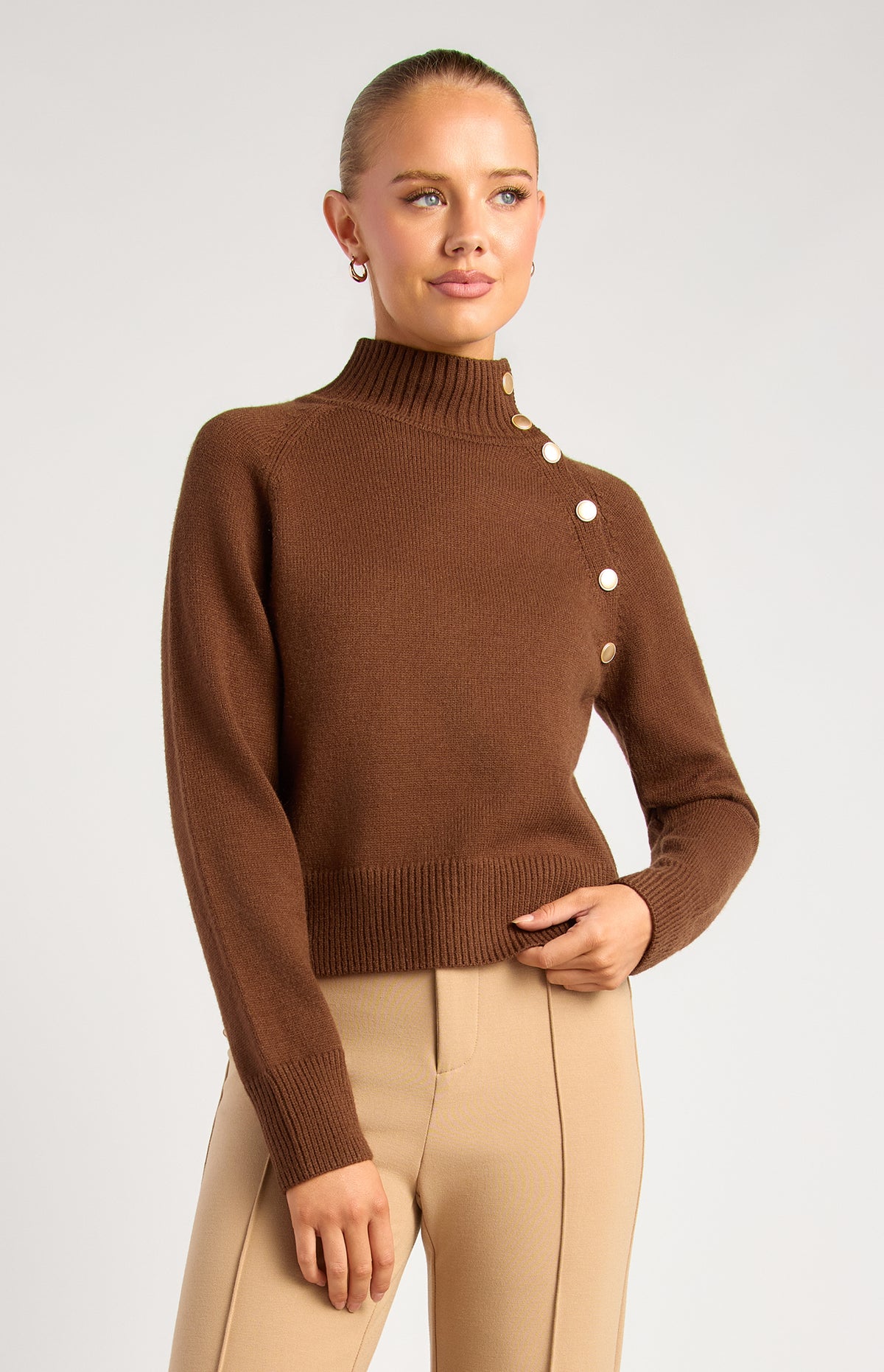 Maxwell Knit Jumper - Chocolate