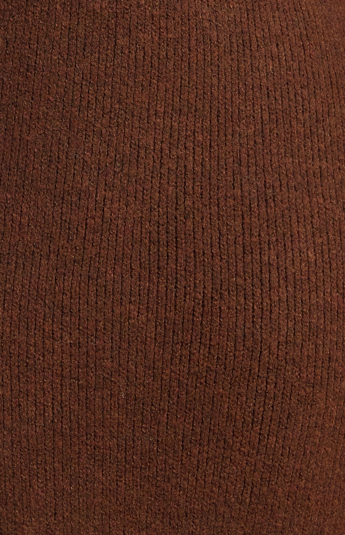 Zillah Fluffy Top & Skirt Knit Set - Dark Brown