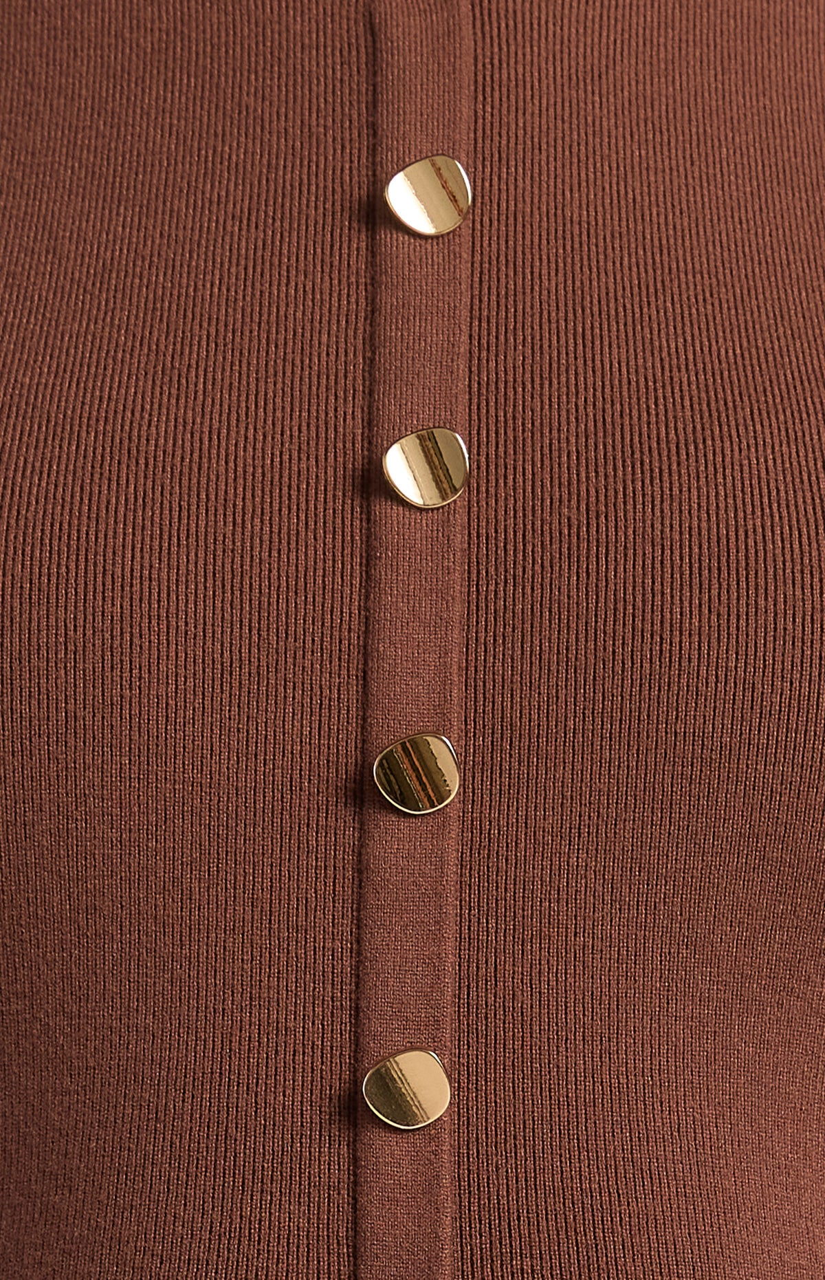 Angelique Knit Vest & Skirt Set - Chocolate