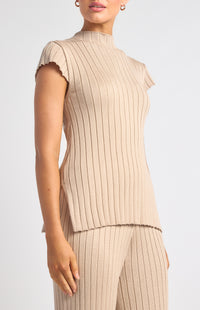 Jenkins Top & Pants Knit Set - Beige