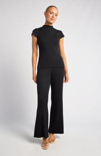 Jenkins Top & Pants Knit Set - Black