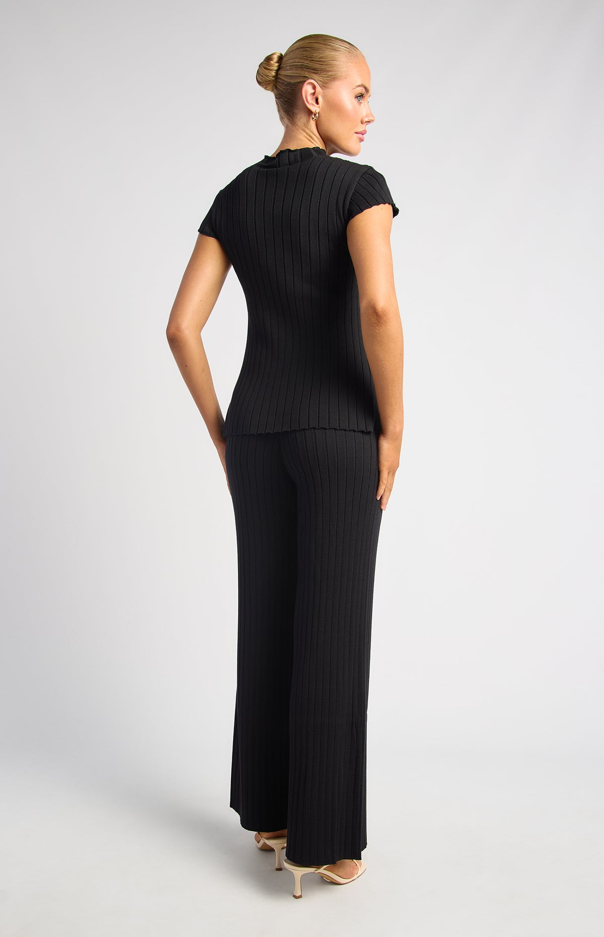 Jenkins Top & Pants Knit Set - Black