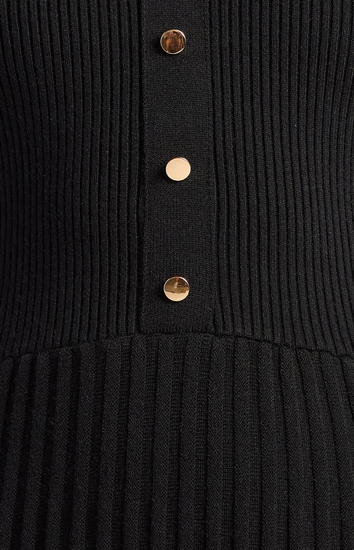 Carmello Knit Mini Dress - Black