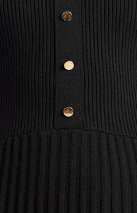 Carmello Knit Mini Dress - Black