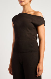 Newton Knit Top & Pants Set - Black