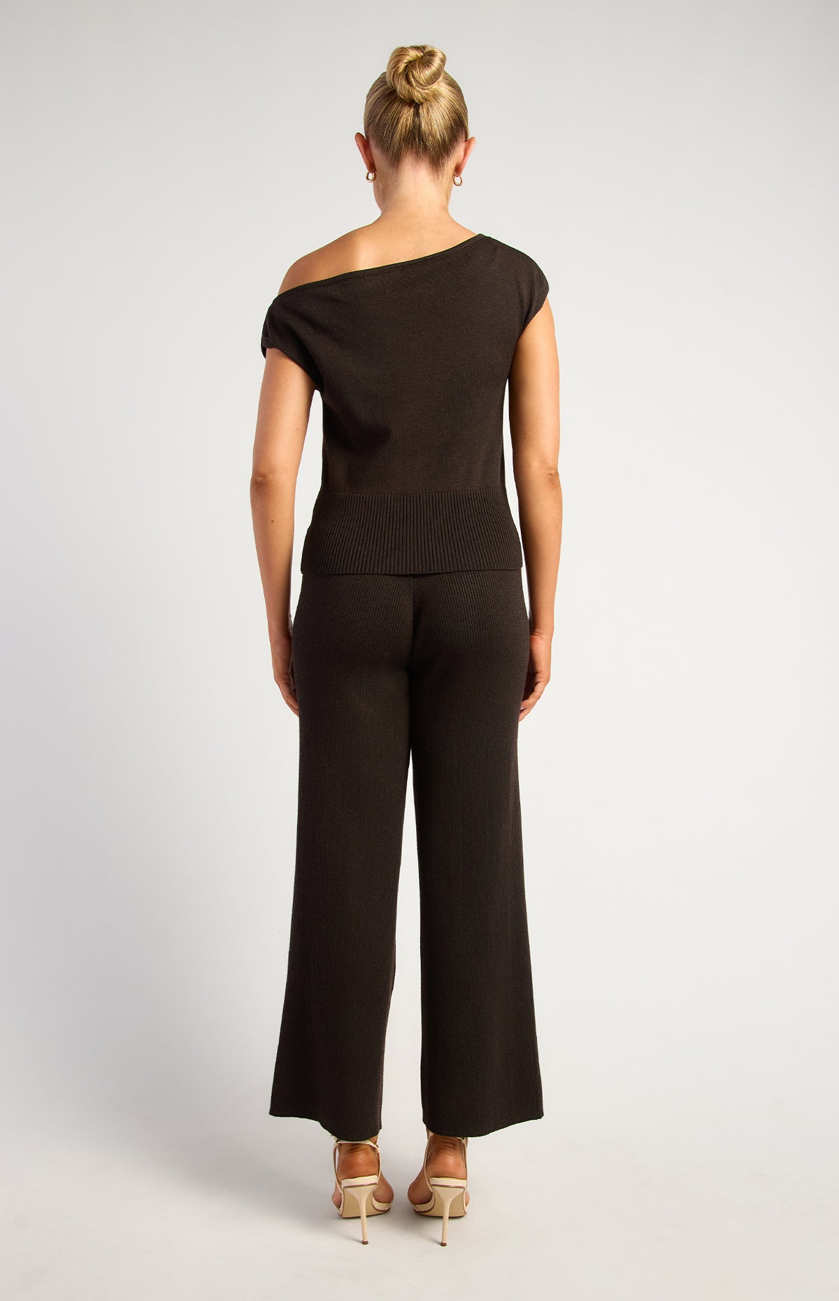 Newton Knit Top & Pants Set - Black