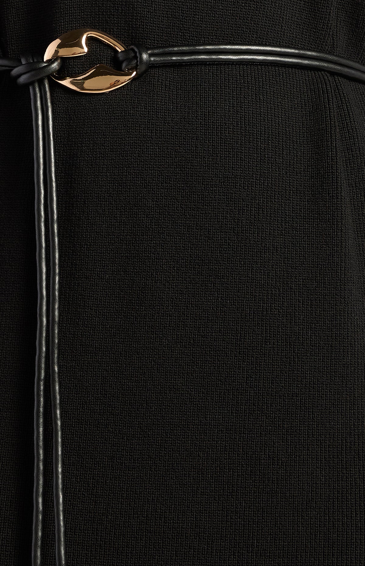 Annie Knit Midi Dress - Black