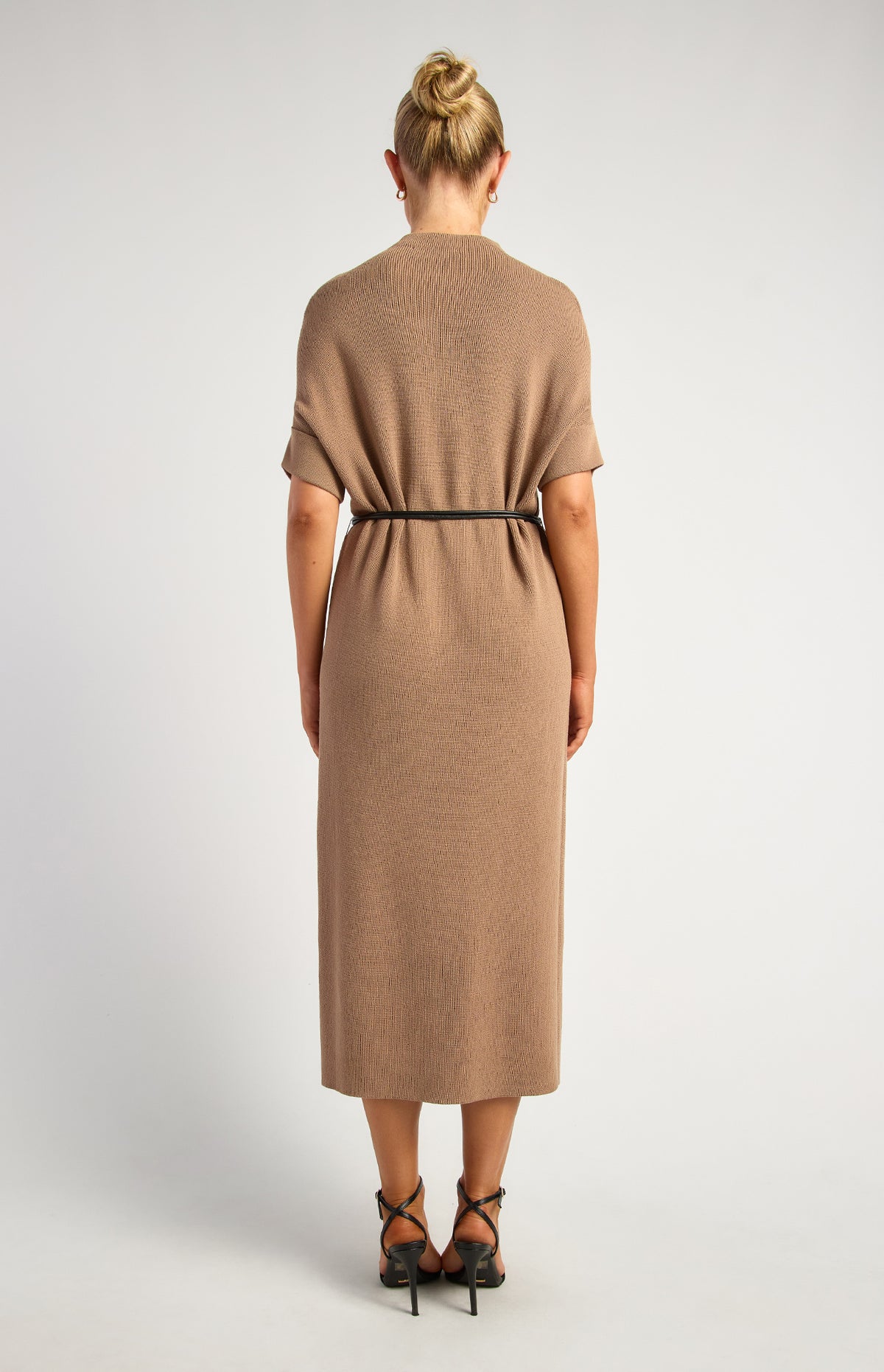 Annie Knit Midi Dress - Latte