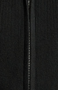 Kadie Jacket & Pants Knit Set - Black