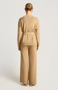 Anneka Top & Pants Knit Set - Camel
