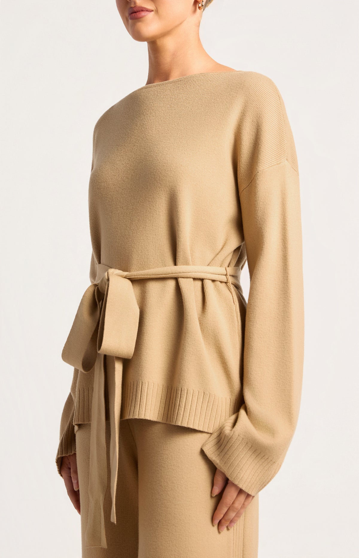 Anneka Top & Pants Knit Set - Camel