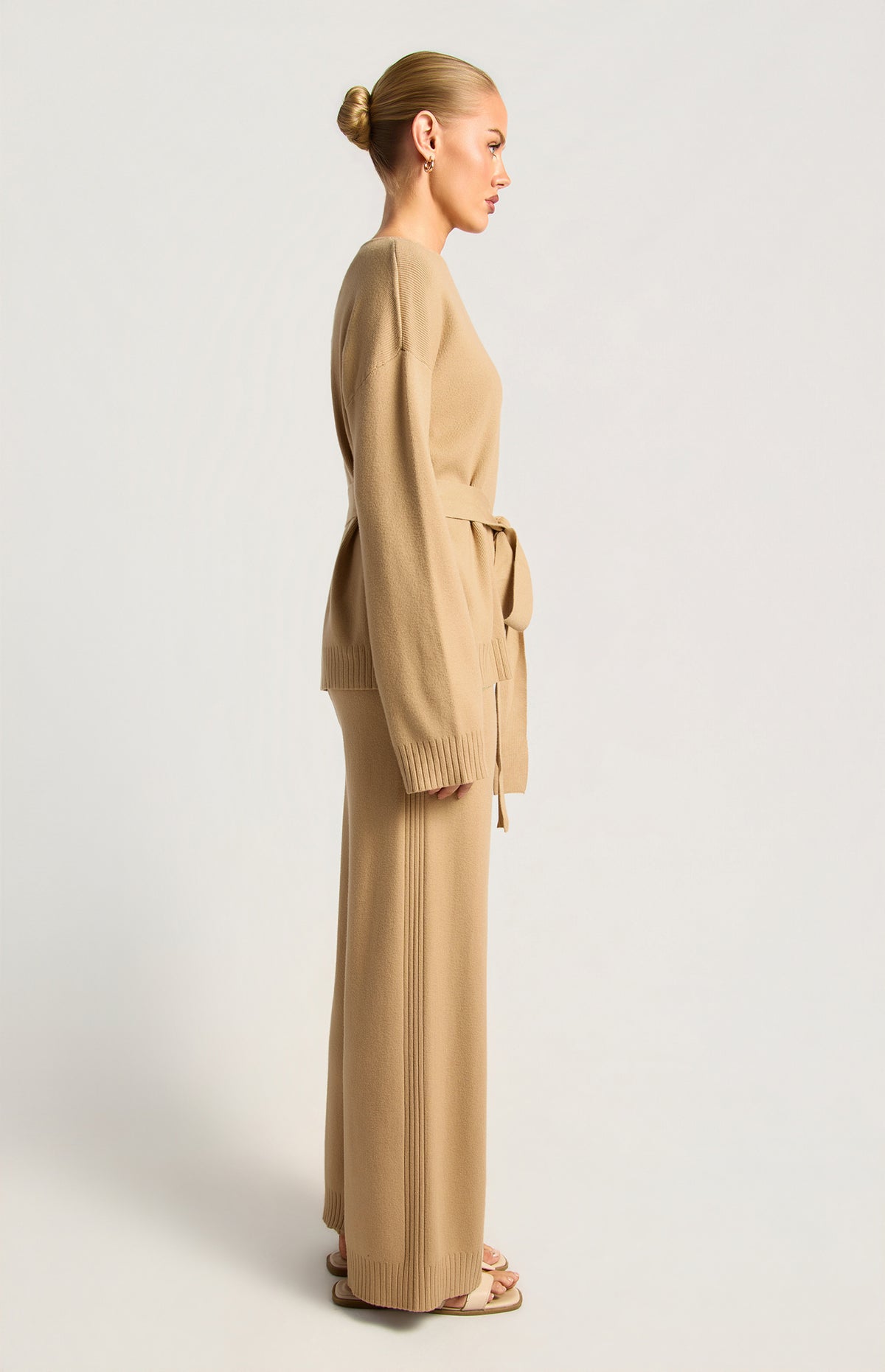 Anneka Top & Pants Knit Set - Camel