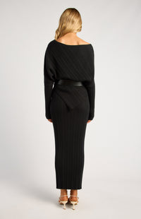 Owens Top & Skirt Knit Top - Black