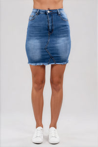 Dina Mini Skirt - Denim