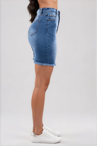 Dina Mini Skirt - Denim