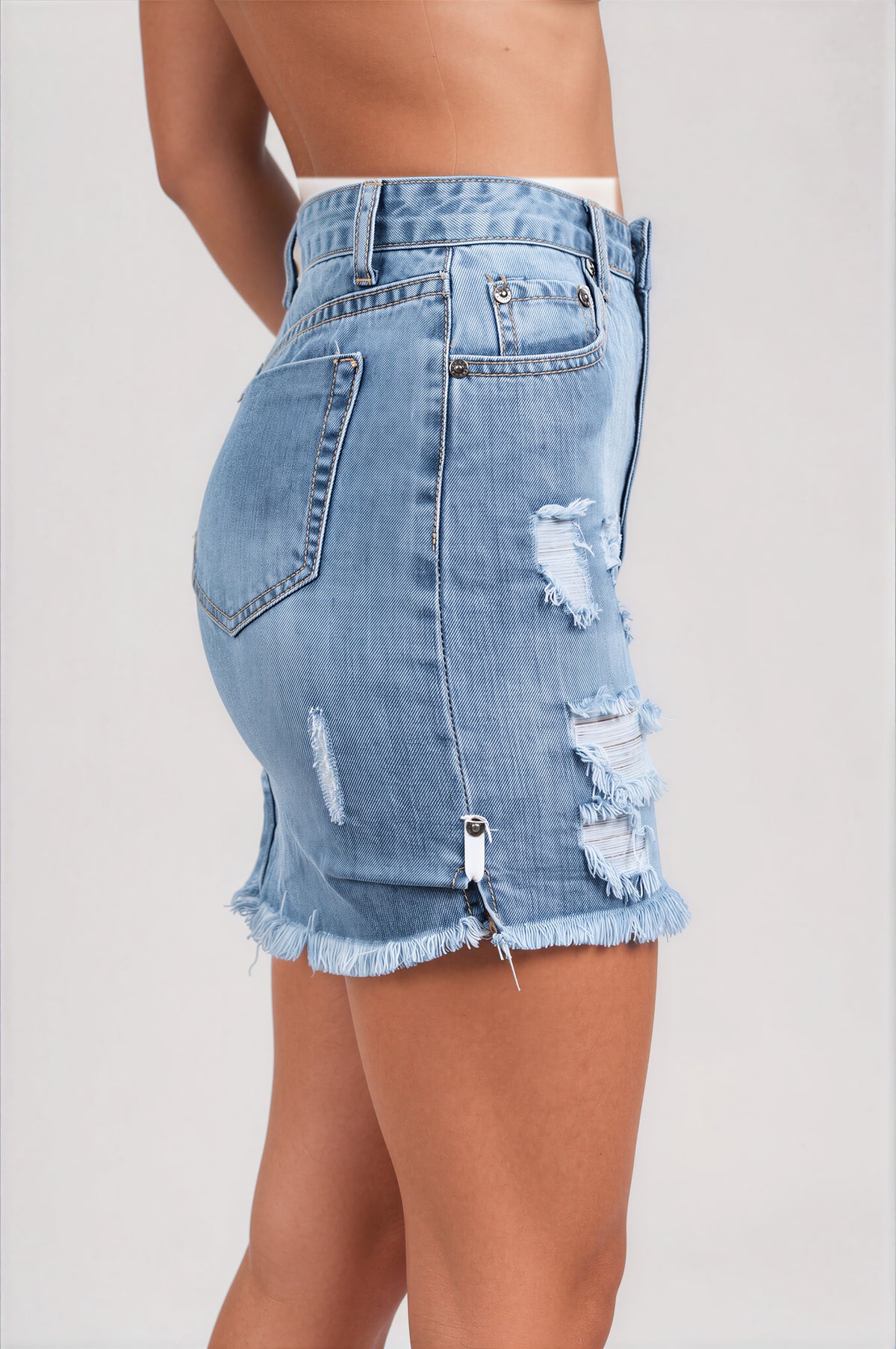 Addison Mini Skirt - Denim