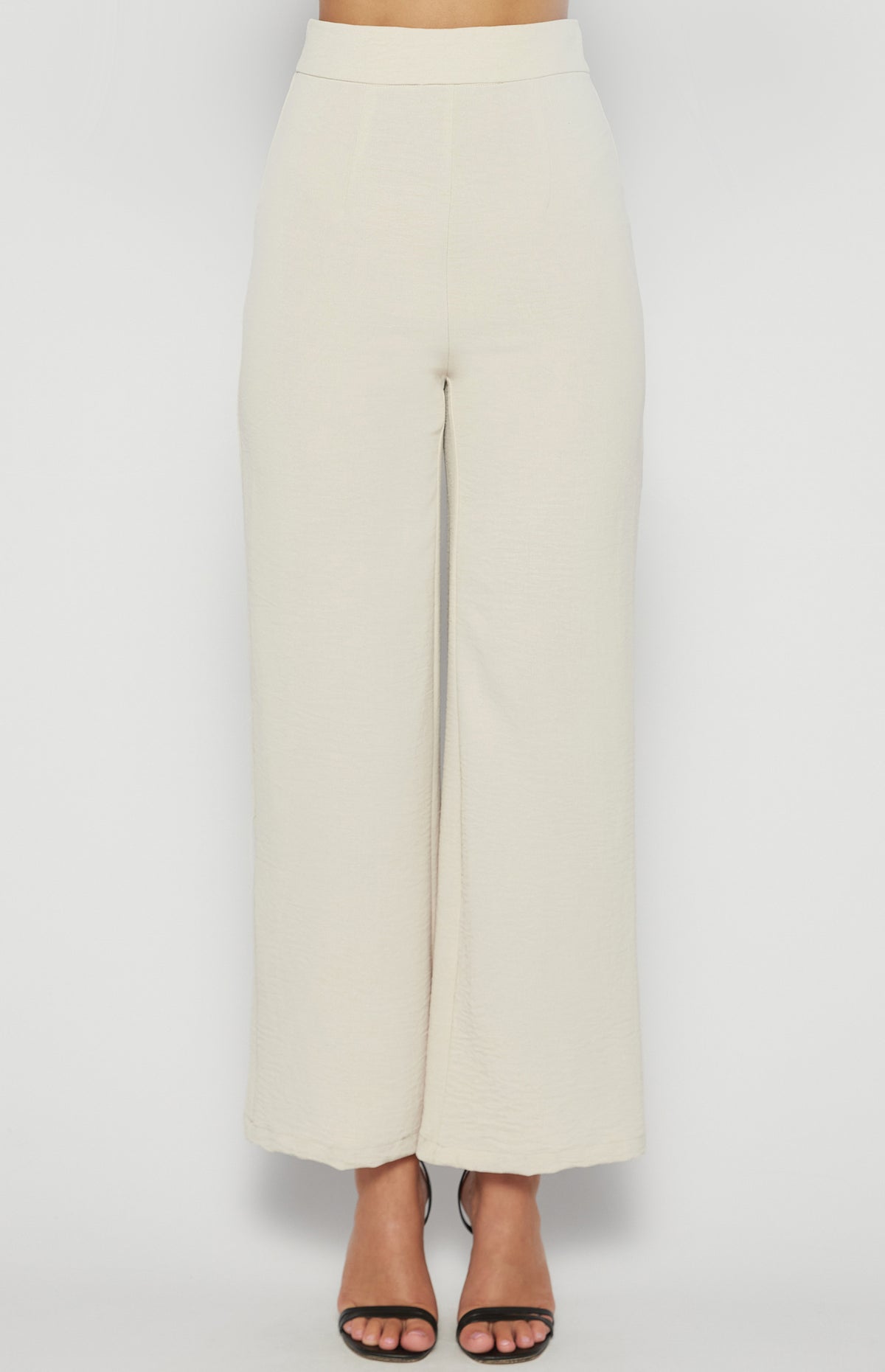 Londyn Wide Leg Pants - Beige