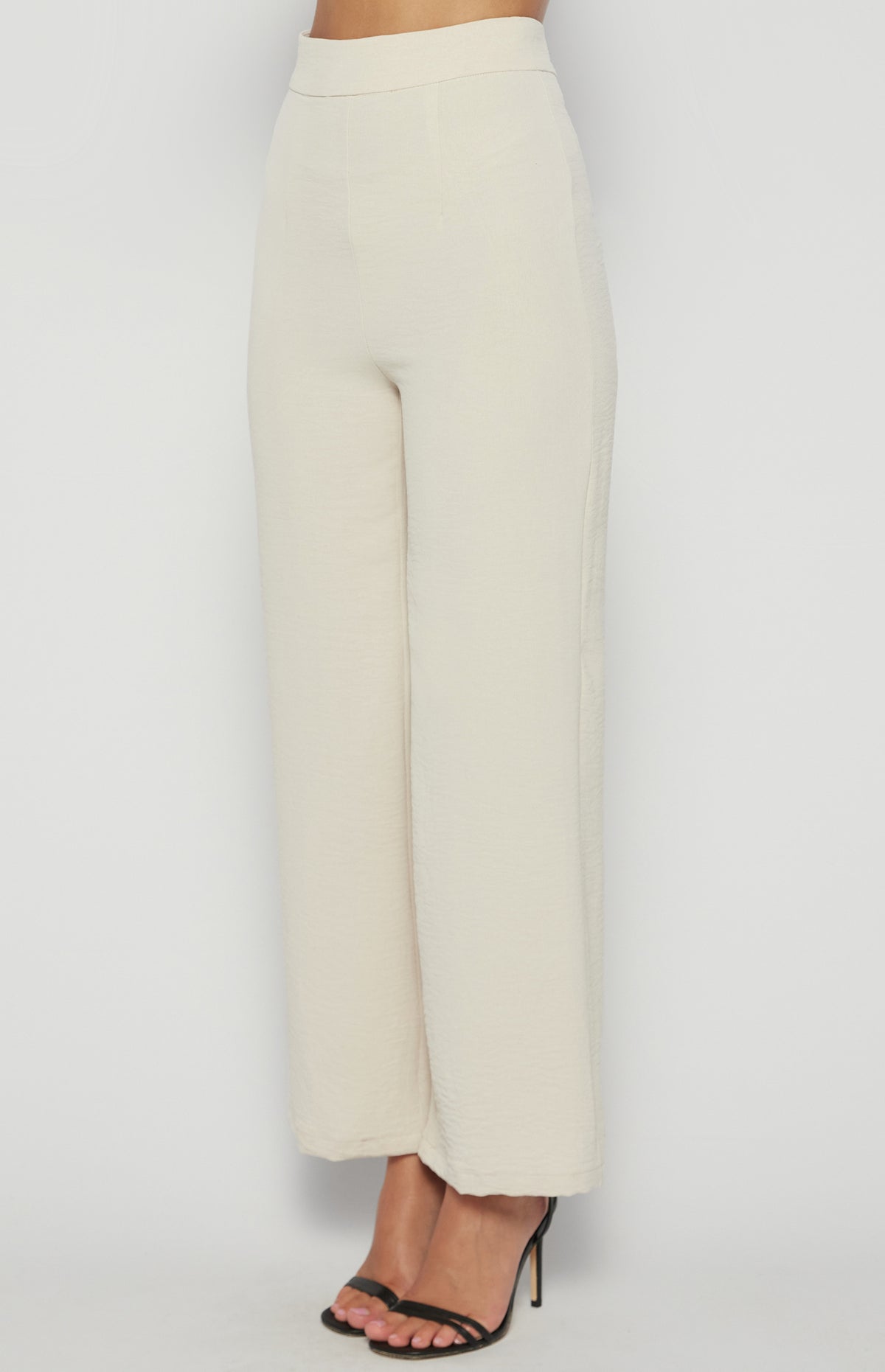 Londyn Wide Leg Pants - Beige