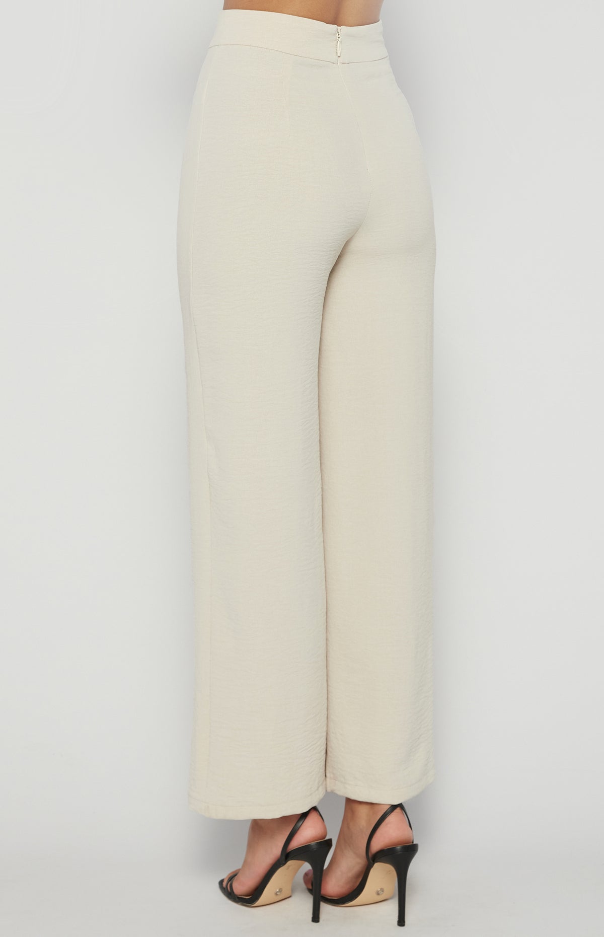 Londyn Wide Leg Pants - Beige