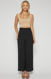 Londyn Wide Leg Pants - Black