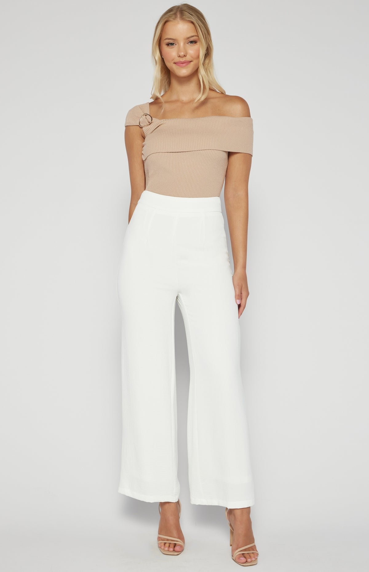 Londyn Wide Leg Pants - White