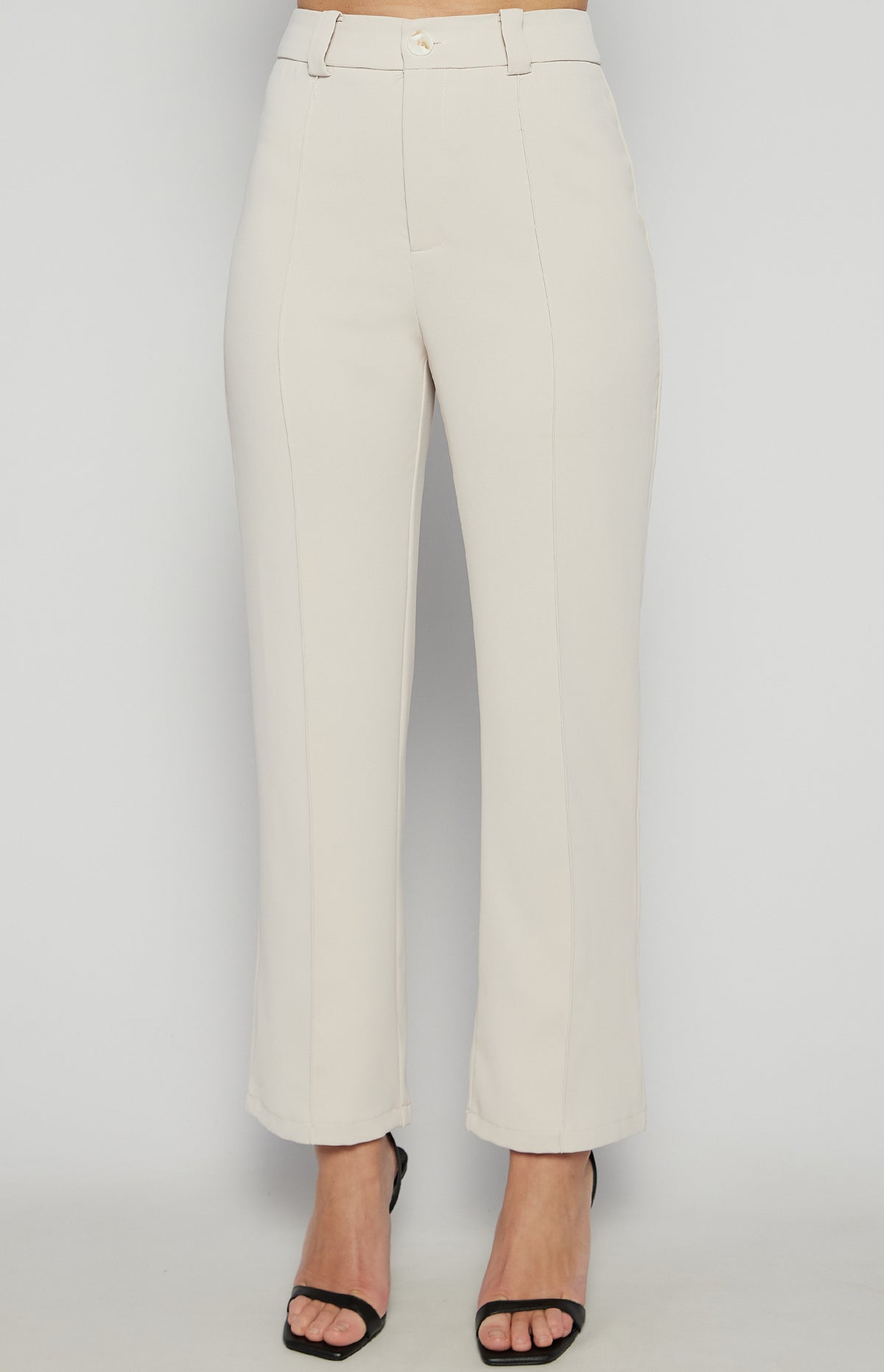 Givani Cigarette Pants - Beige