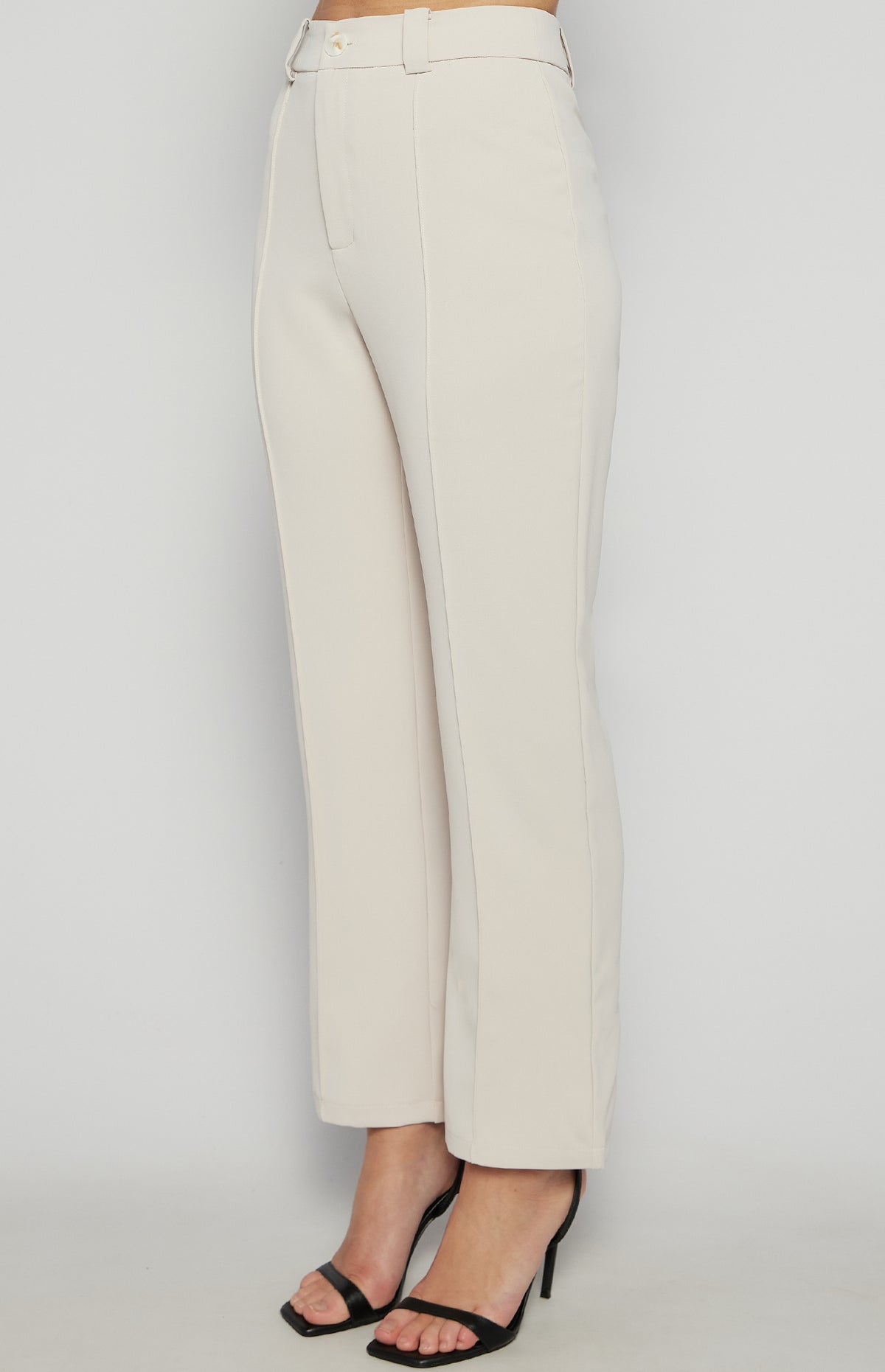 Givani Cigarette Pants - Beige