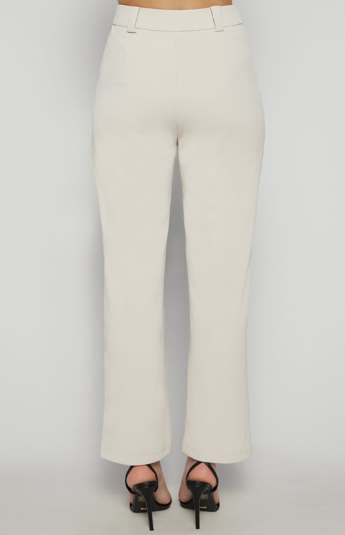 Givani Cigarette Pants - Beige