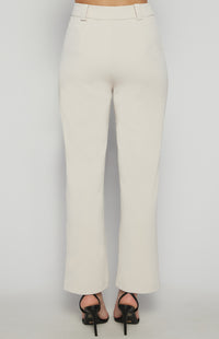Givani Cigarette Pants - Beige