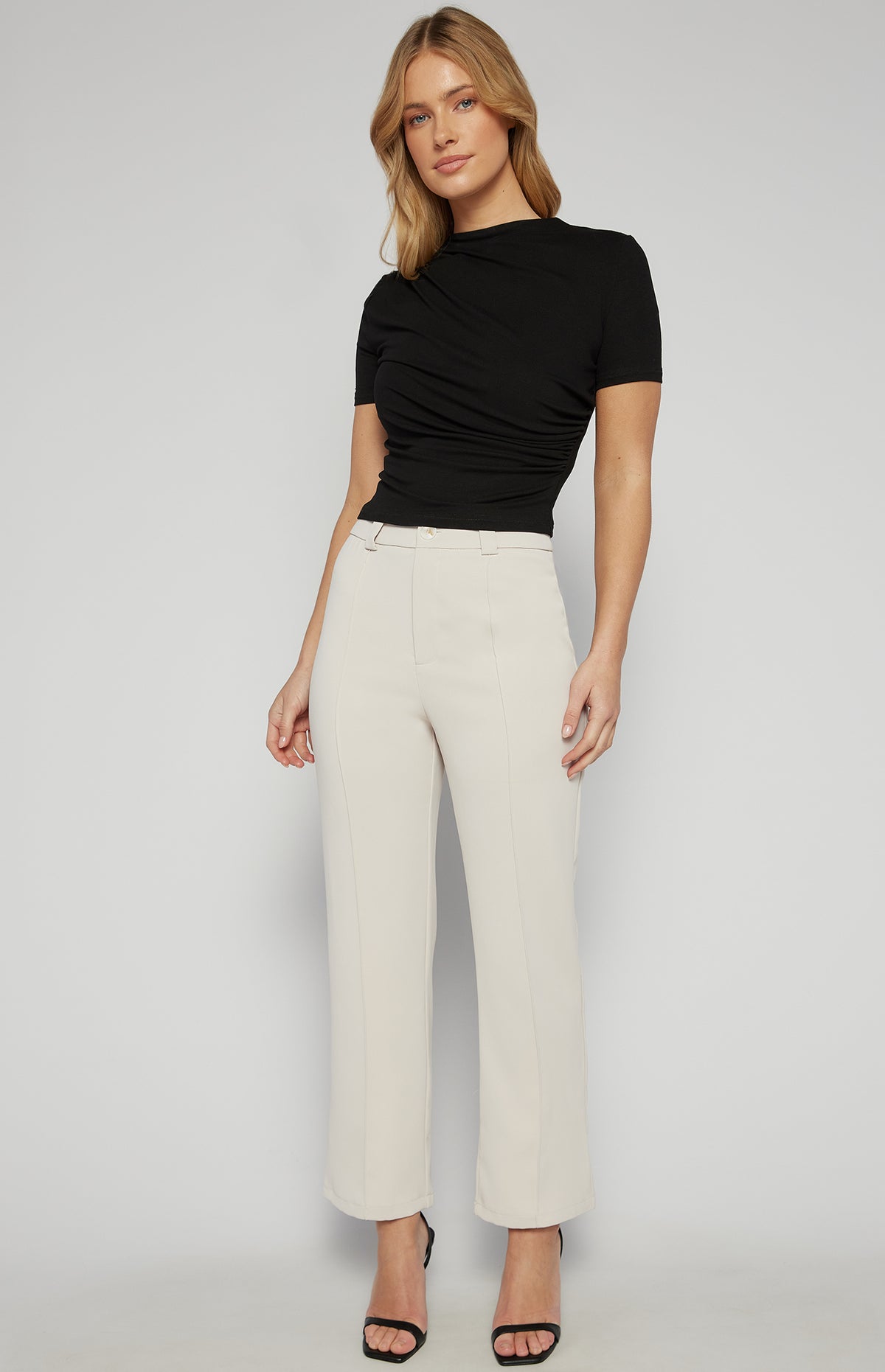 Givani Cigarette Pants - Beige
