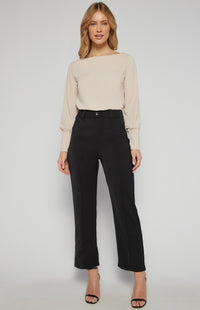 Givani Cigarette Pants - Black