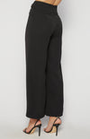 Kirsten High Waisted, Wide Leg Dressy Pants - Black