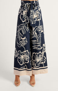 Nigella Wide Leg Pants - Navy