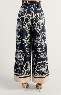 Nigella Wide Leg Pants - Navy
