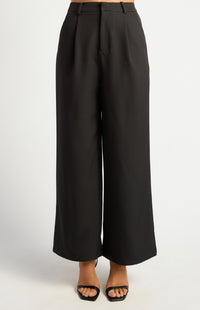 Jilianne Wide Leg Pants - Black