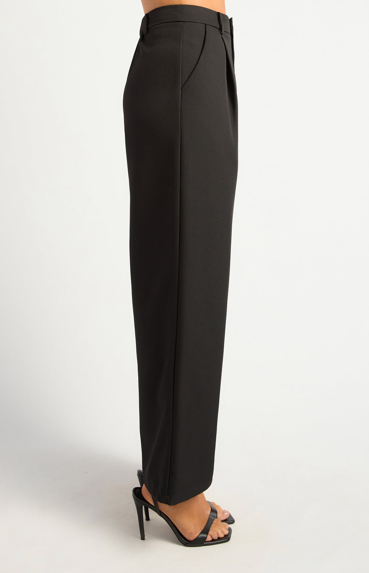 Jilianne Wide Leg Pants - Black