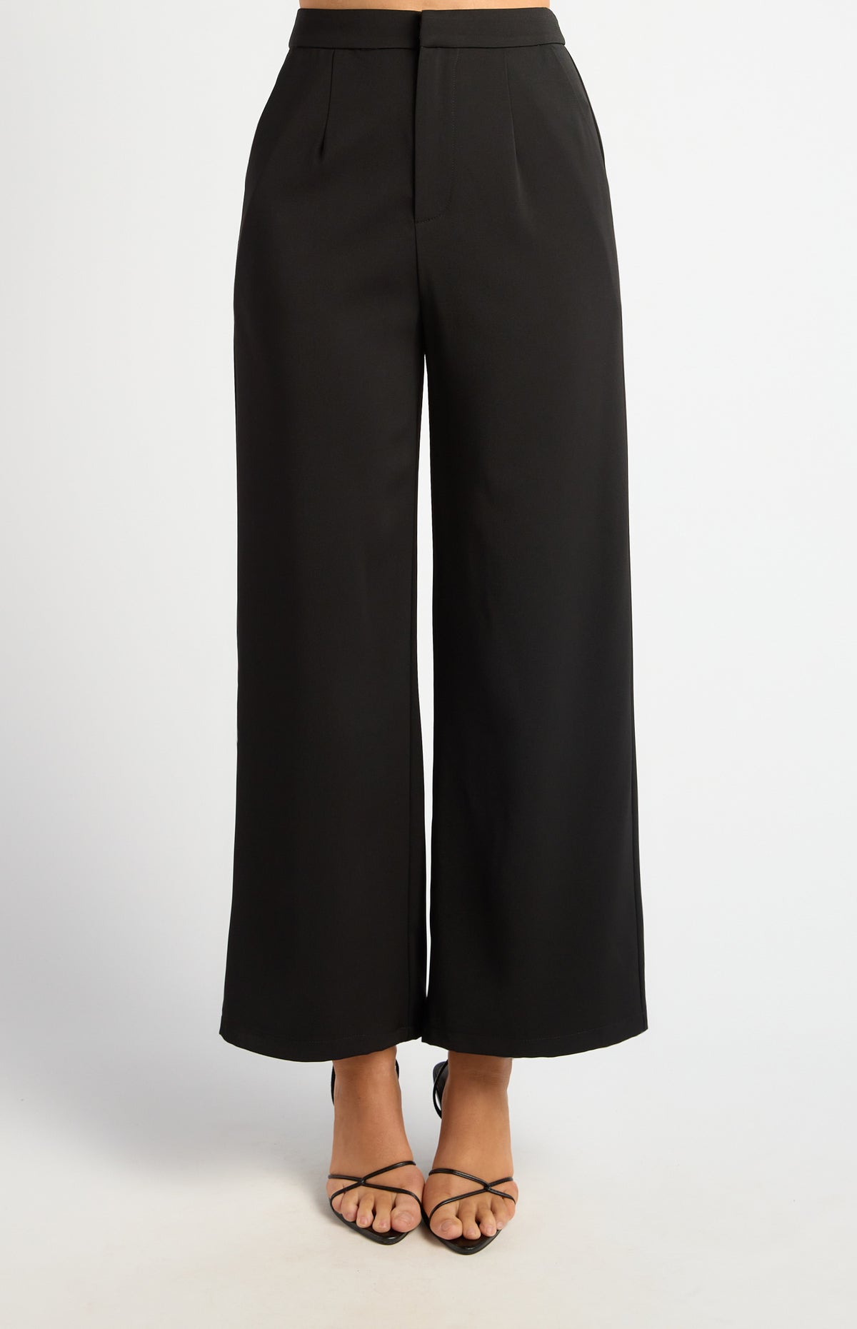 Hani Straight Leg Pants - Black