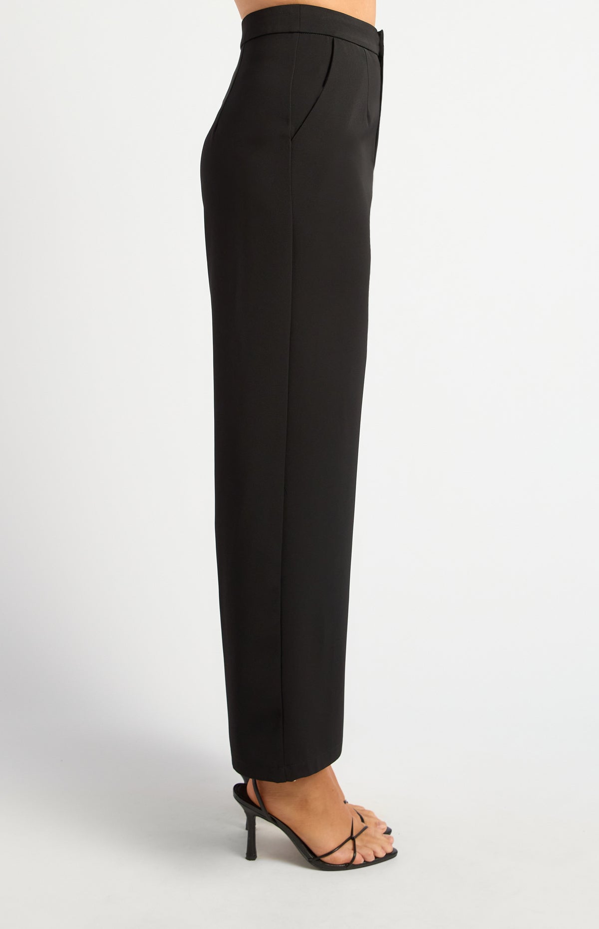 Hani Straight Leg Pants - Black