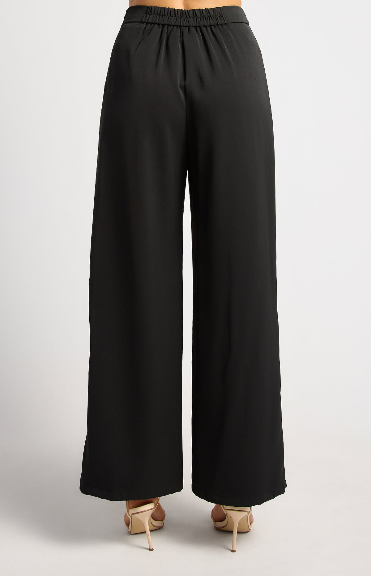Arella Wide Leg Pants - Black