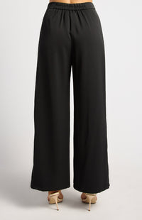 Arella Wide Leg Pants - Black