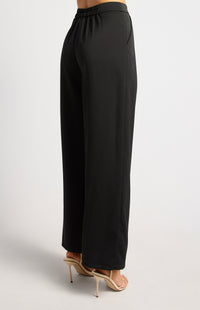 Arella Wide Leg Pants - Black