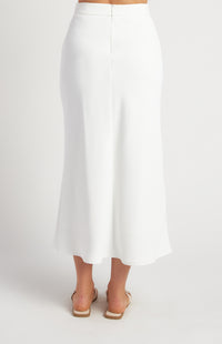 Capra Open Hem Vest & Skirt Set - White