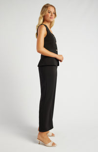 Ursula Vest & Pants Set - Black