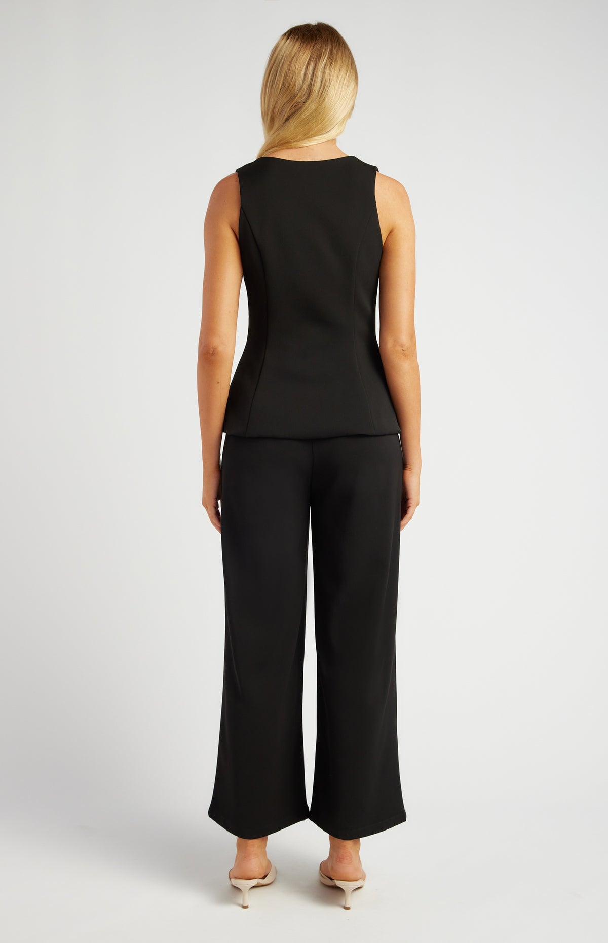 Ursula Vest & Pants Set - Black