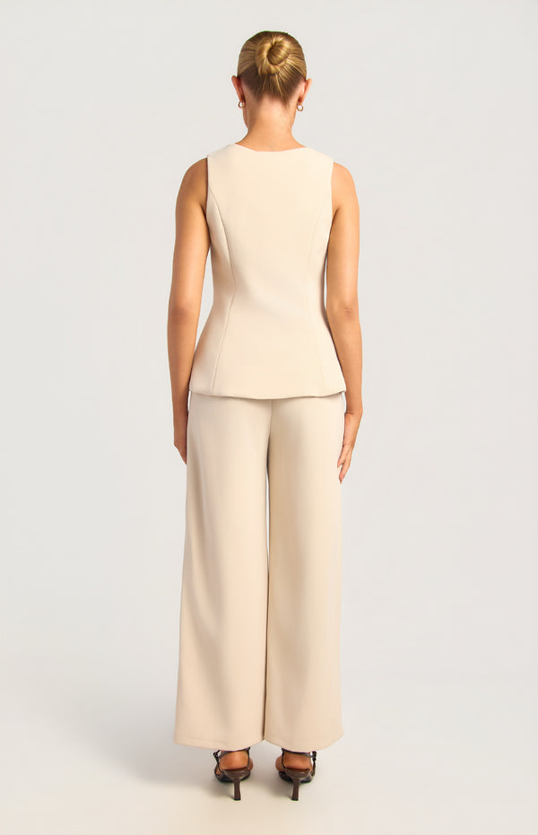 Ursula Vest & Pants Set - Oat
