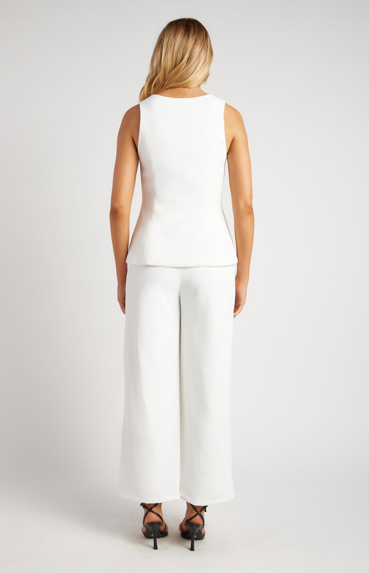 Ursula Vest & Pants Set - White