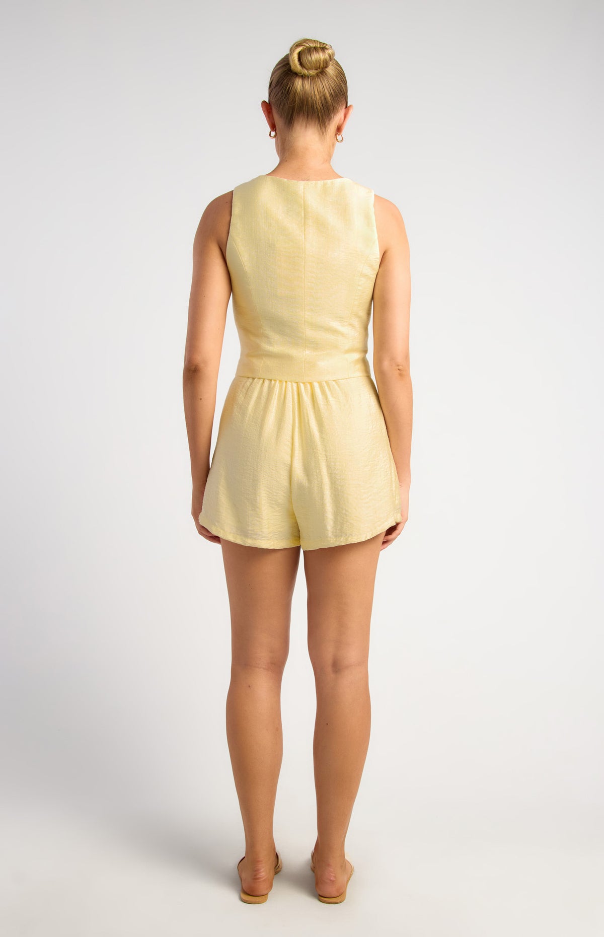 Liliane Vest & Shorts Set - Butter