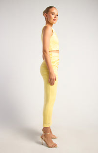 Darcy Top & Midi Skirt Set - Butter